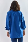 Kadın Nakış İşlemeli Oversize Gömlek 2061