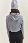 Kadın Kapüşonlu 2 İplik Sweatshirt