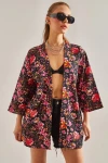Kadın Multi Desenli Kimono
