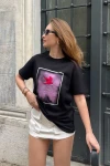Bianco Lucci Kadın Nakışlı Penye Tshirt 60211007