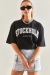 Bianco Lucci Kadın Stockholm Baskılı Tshirt 60171023