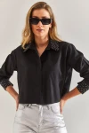 Bianco Lucci Kadın Yakası Taş İşlemeli Gömlek 60171030