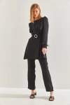 Bianco Lucci Modest Kadın Pantolonlu Kol ve Kemer Detaylı İkili Takım 60211019